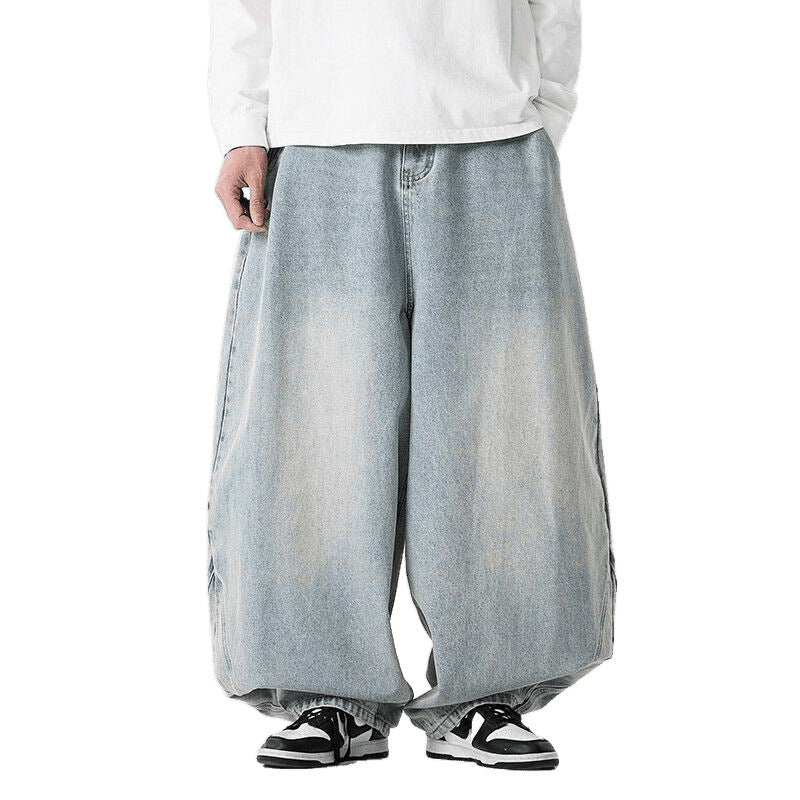 Extraweite Herren Baggy Jeans mit Ballonsaum