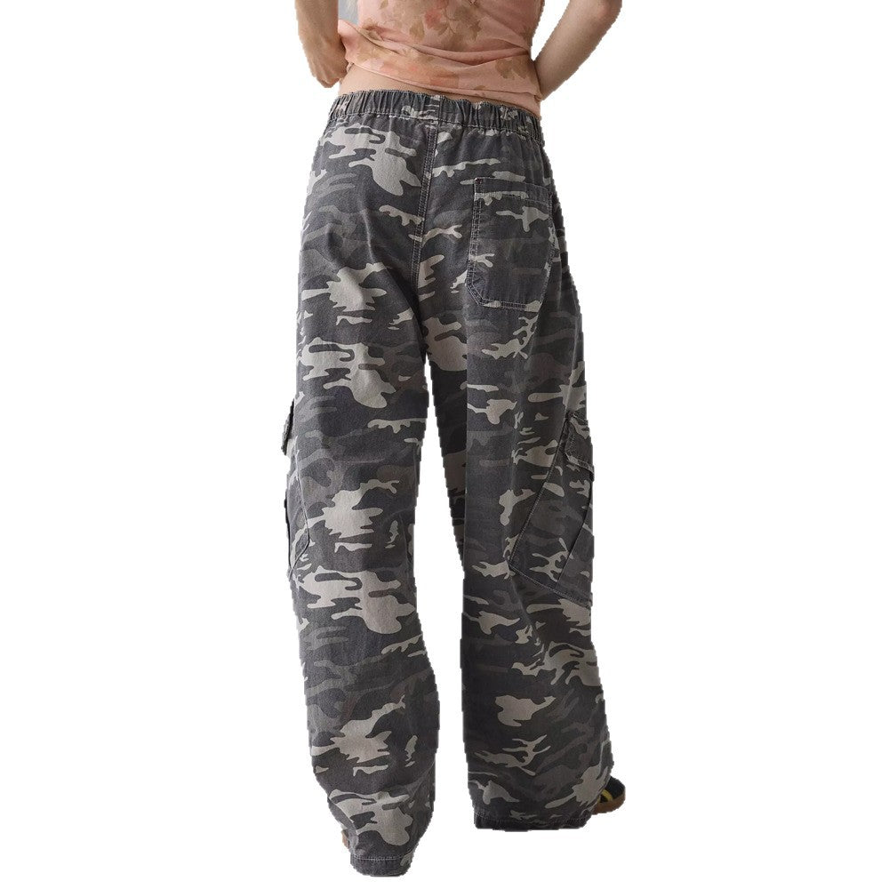 Extraweite Damen Cargohose mit Klappentaschen
