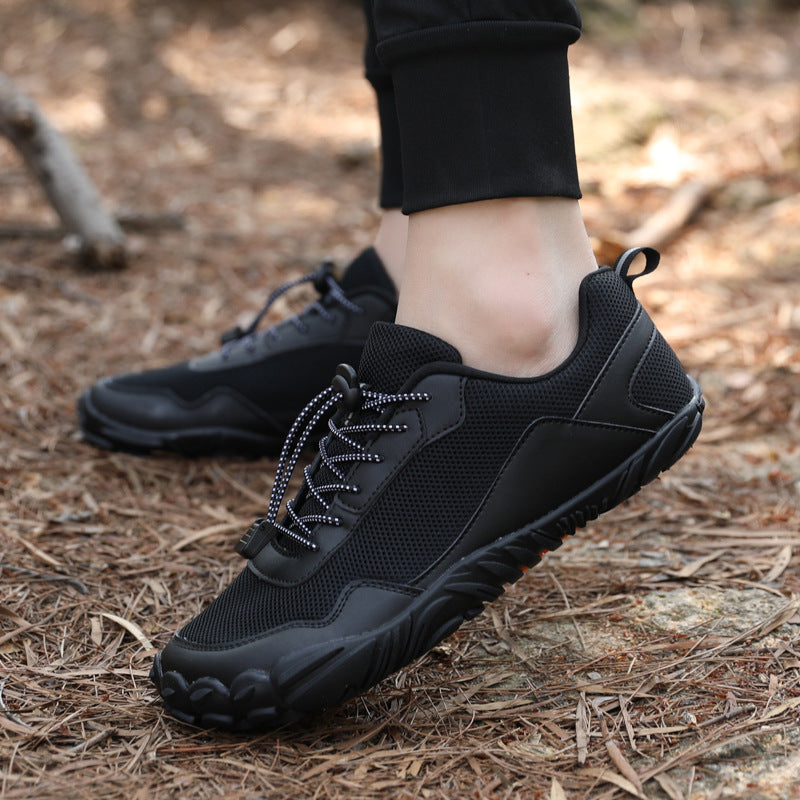 Rutschfeste Barfuß Wanderschuhe mit breiter Zehenbox
