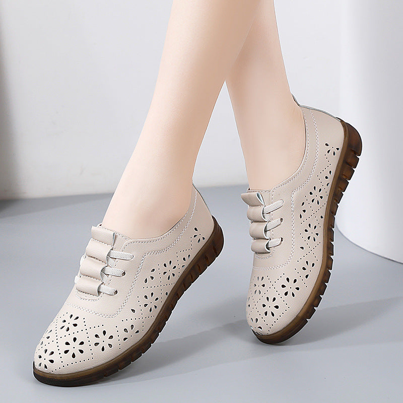 Bequeme Slipper Mit Runder Spitze Und Flachem Keilabsatz