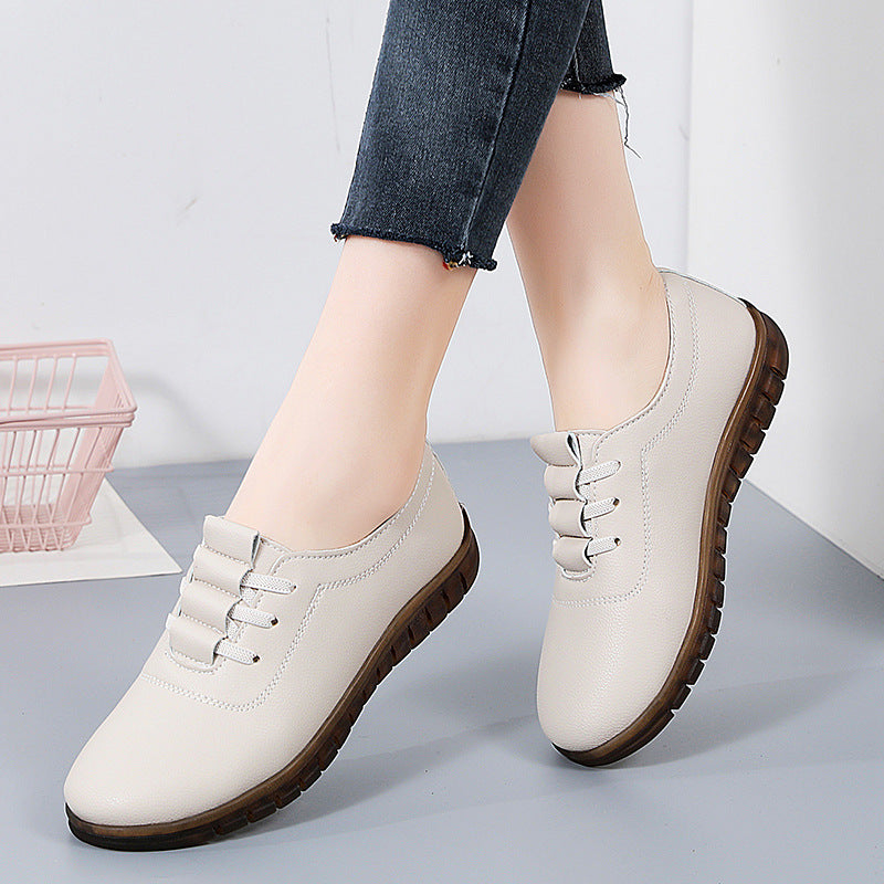 Bequeme Slipper Mit Runder Spitze Und Flachem Keilabsatz
