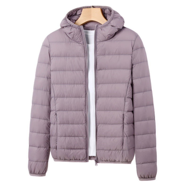 Ultraleichte Damen Steppjacke mit Kapuze