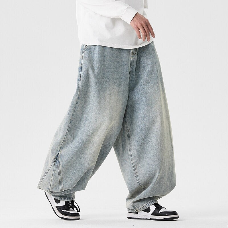 Extraweite Herren Baggy Jeans mit Ballonsaum
