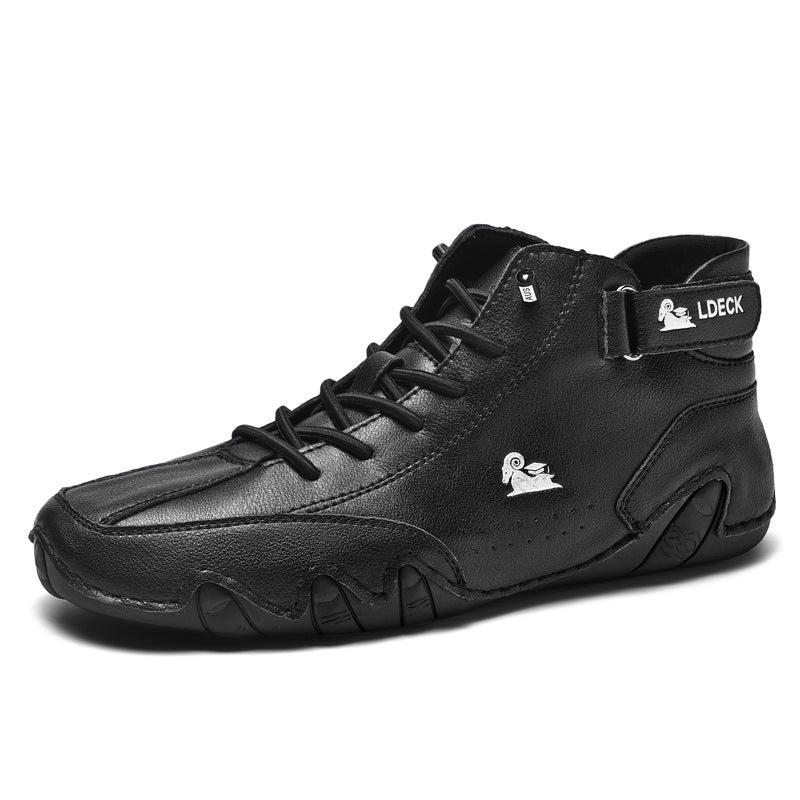 Unisex Barfußschuhe aus PU Leder mit Rutschfester Sohle