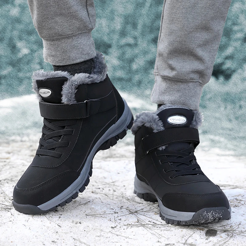 Elegante Wasserdichte Herren Winterstiefel mit Rutschfester Sohle