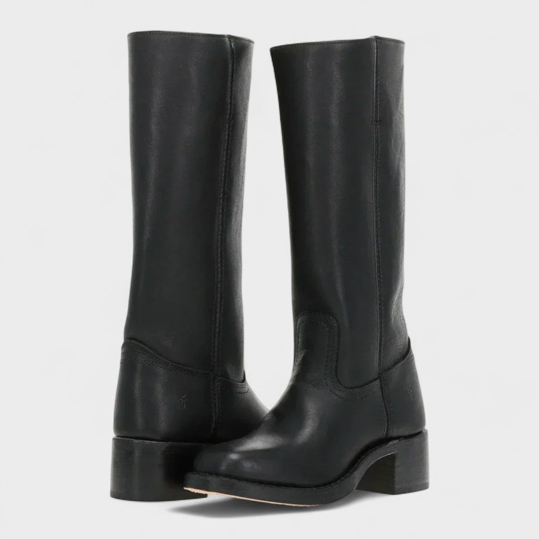 Klassische Damen Westernstiefel mit Ziernähten