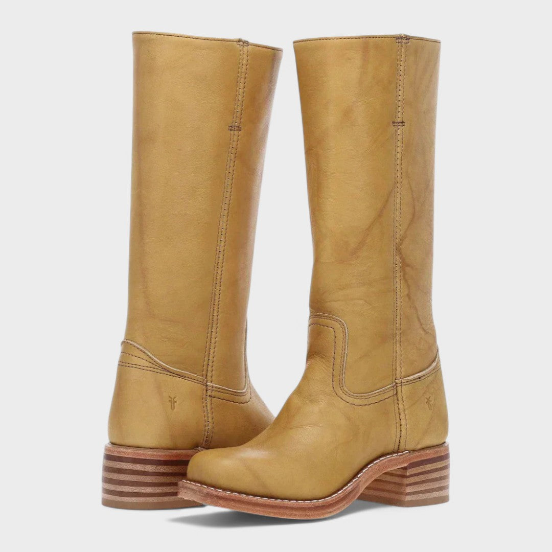 Klassische Damen Westernstiefel mit Ziernähten