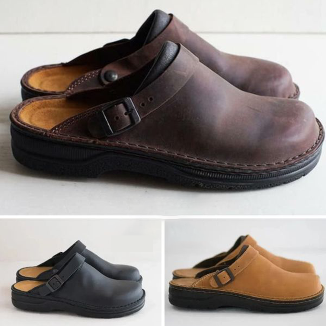 Orthopädische Clogs aus Kunstleder für Herren