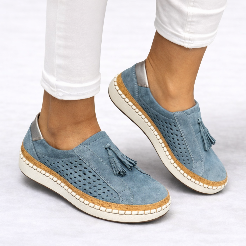 Damen Orthopädische Slipper mit Perforation für Alltag