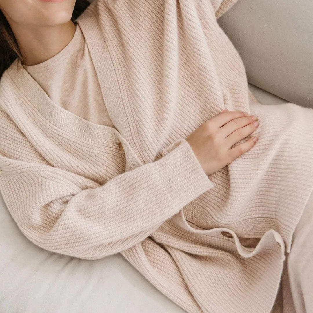 Weicher Oversize Cardigan Mit Offener Front