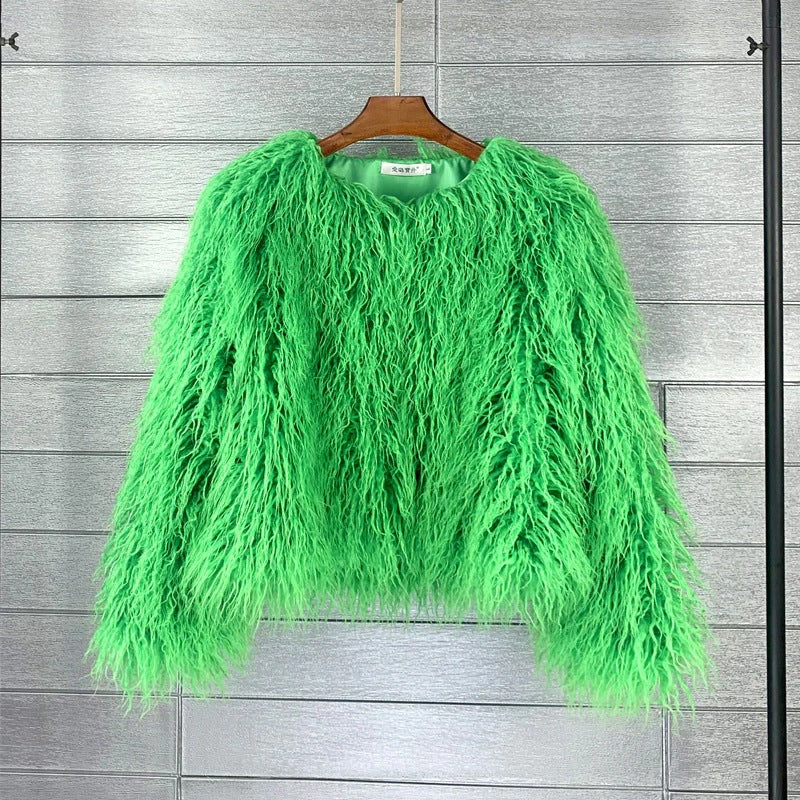 Flauschige Oversized Damen Teddyjacke für den Winter