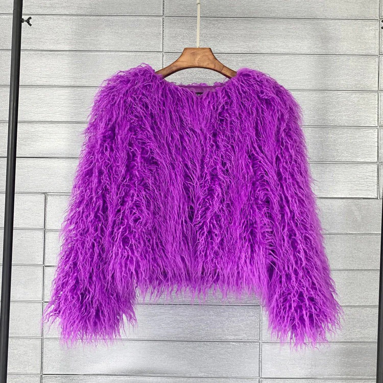 Flauschige Oversized Damen Teddyjacke für den Winter