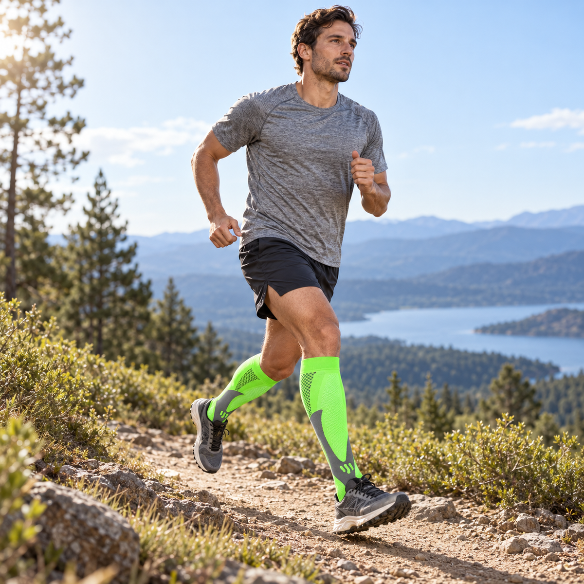 Atmungsaktive Sport-Kompressionsstrümpfe für Training und Alltag