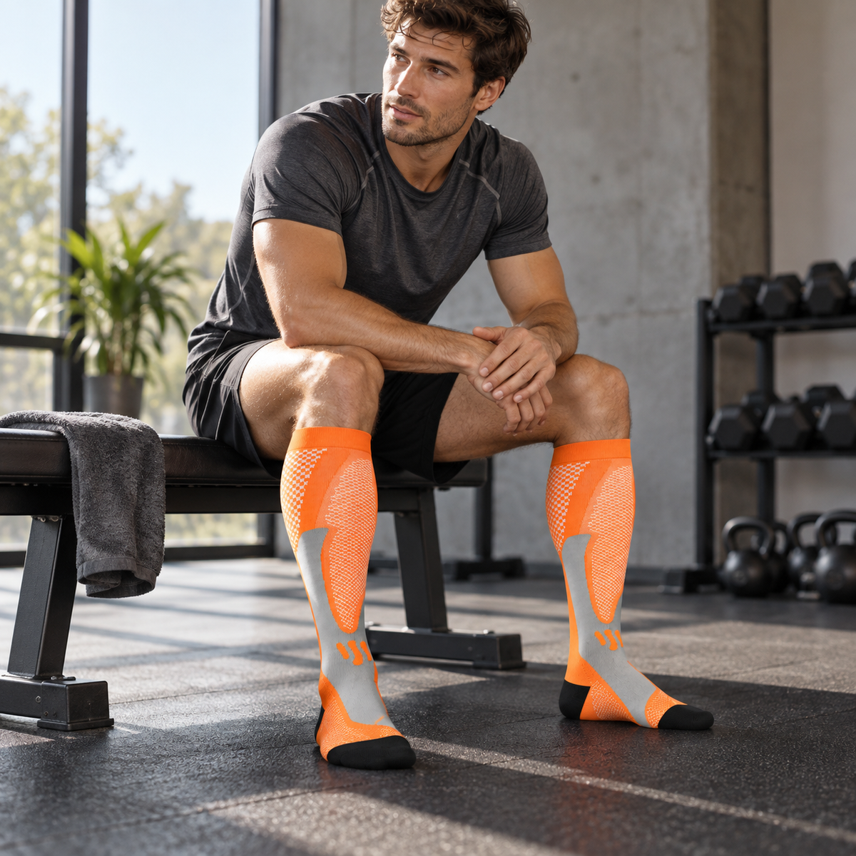 Atmungsaktive Sport-Kompressionsstrümpfe für Training und Alltag
