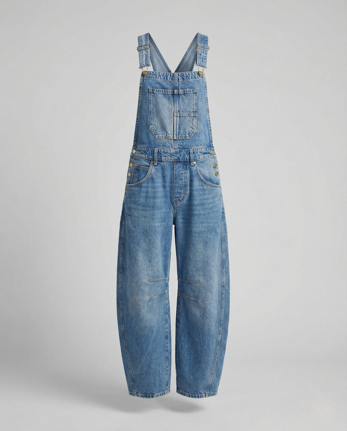 Weite Damen Latzhose aus Baumwoll-Canvas