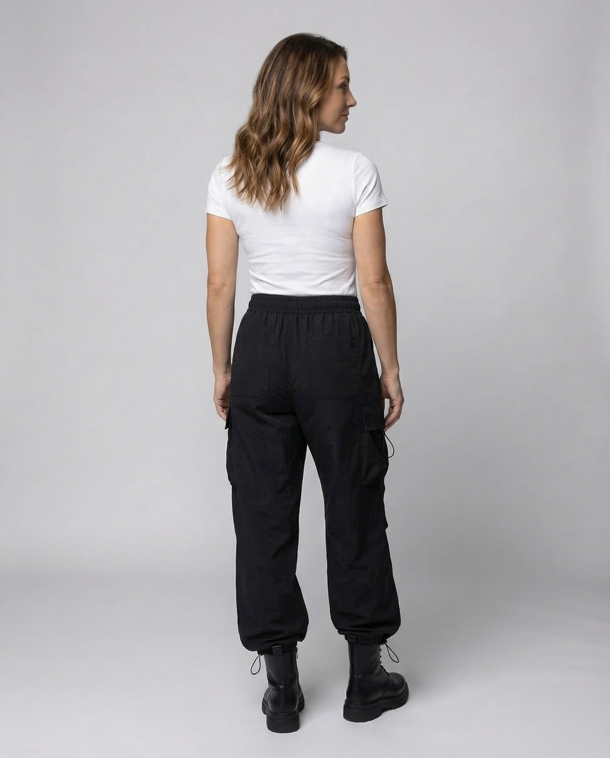 Oversize Damen Cargohose im Ballon-Schnitt