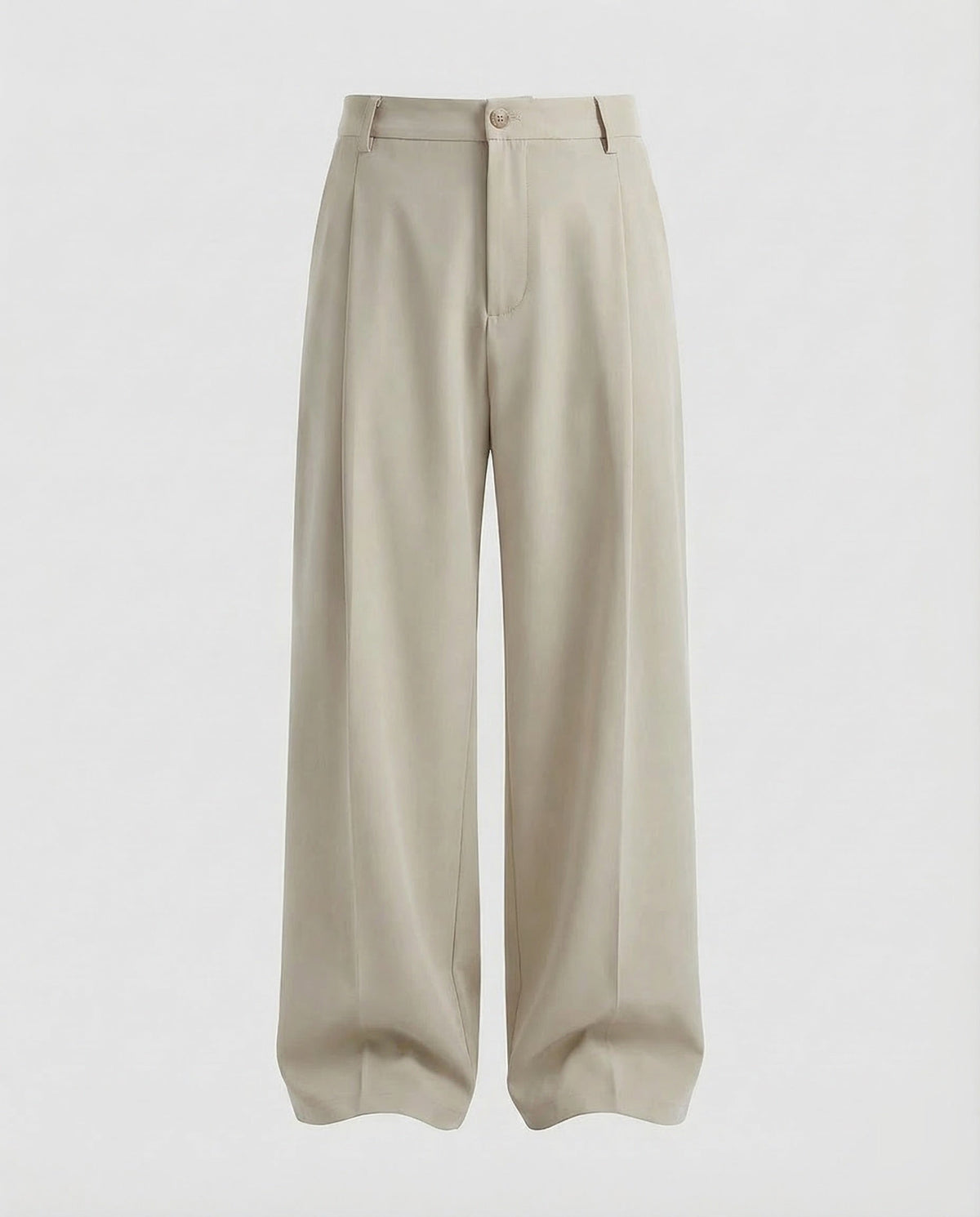 Herren Bundfaltenhose mit weitem Bein und hohem Bund