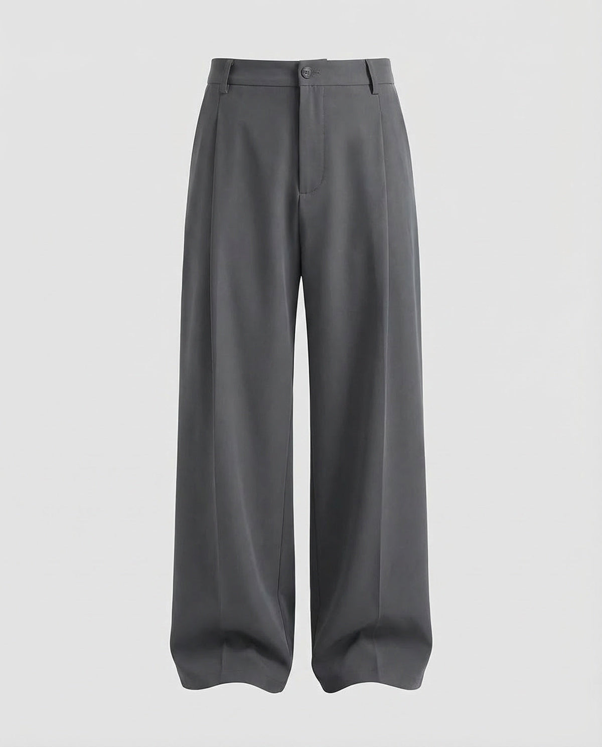 Herren Bundfaltenhose mit weitem Bein und hohem Bund