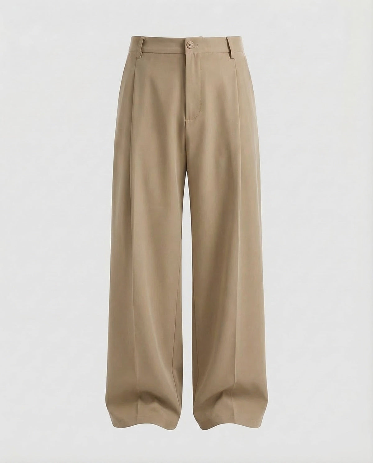 Herren Bundfaltenhose mit weitem Bein und hohem Bund