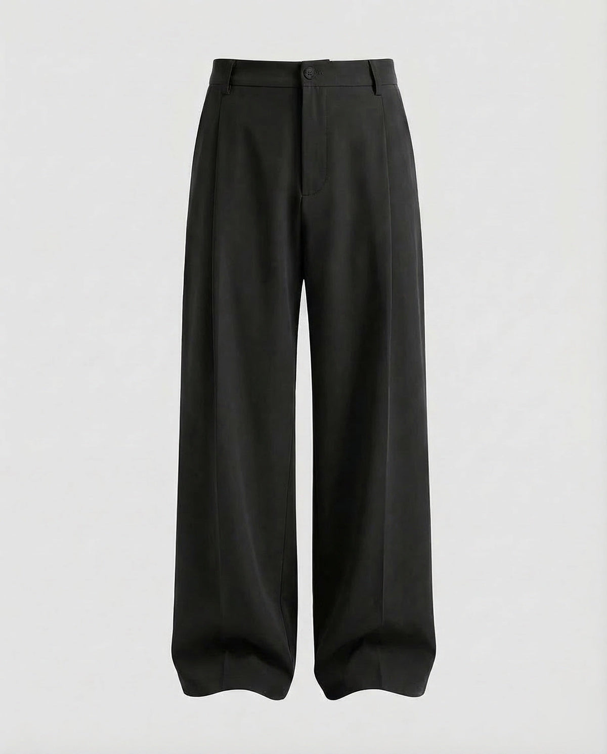 Herren Bundfaltenhose mit weitem Bein und hohem Bund