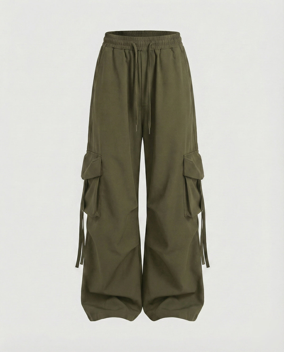 Damen Baggy Cargohose mit Tiefem Schritt