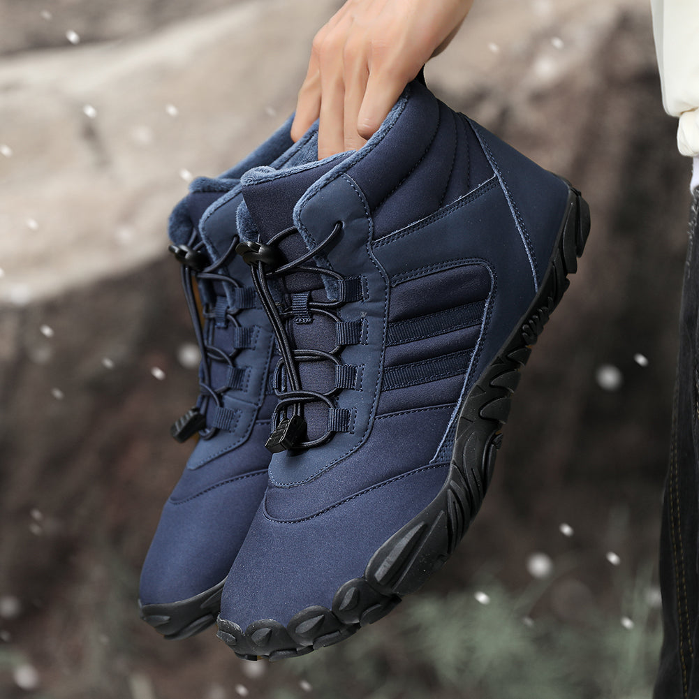 Unisex Fleece Gefütterte Barfußschuhe mit Breiter Zehenbox