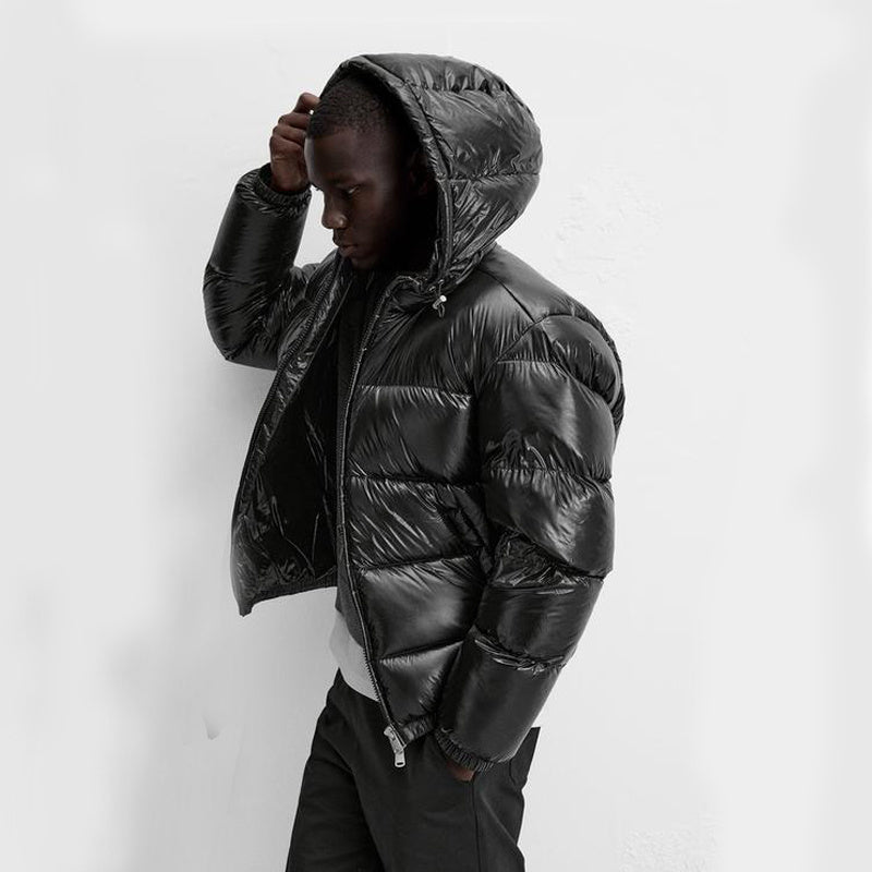 Gesteppte Winterjacke mit Kapuze für Herren