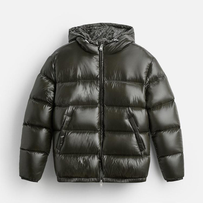 Gesteppte Winterjacke mit Kapuze für Herren