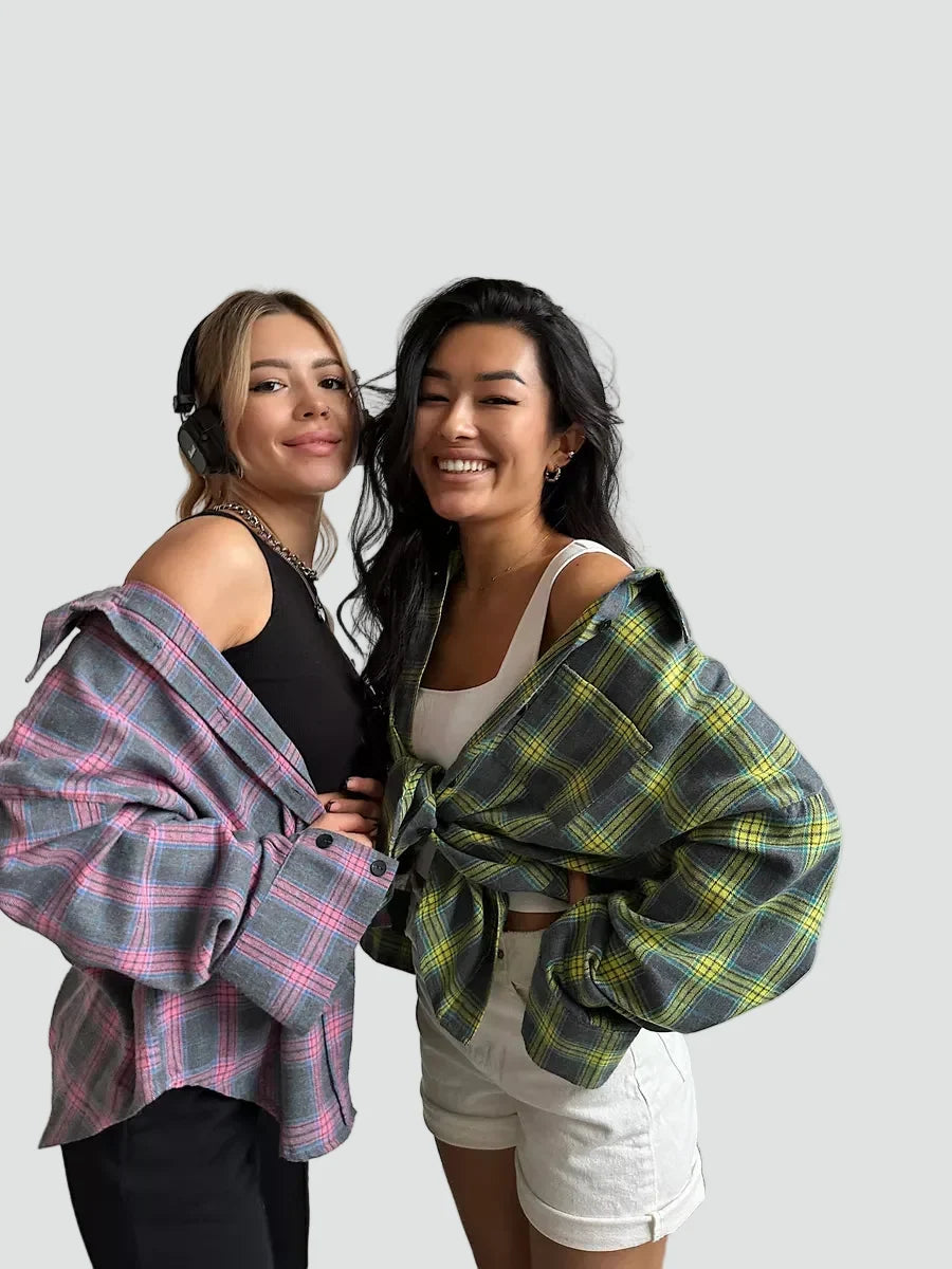 Oversize Flanellhemd mit Karomuster für den Herbst
