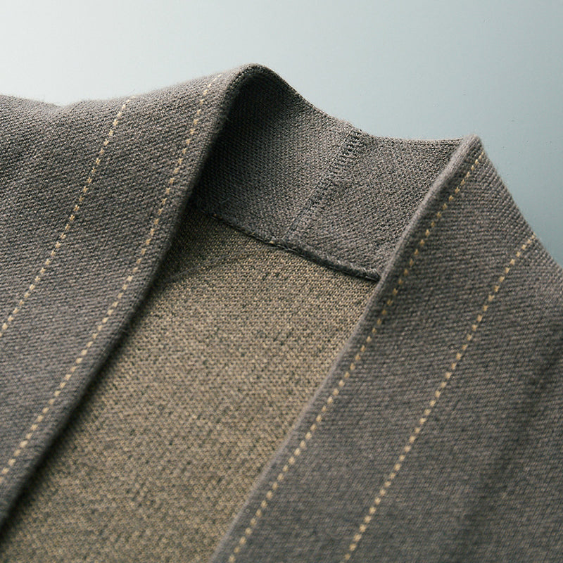 Herren Strickcardigan mit Karomuster