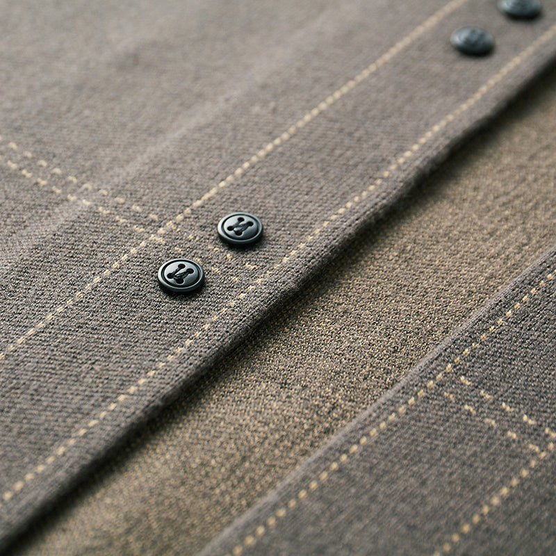 Herren Strickcardigan mit Karomuster