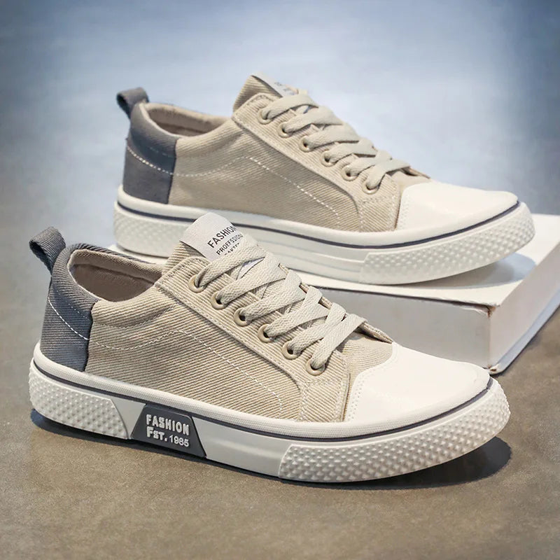 Atmungsaktive Herren Skate Sneaker Aus Canvas