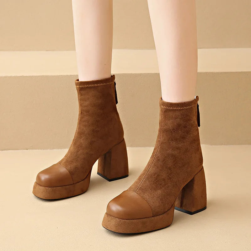 Bequeme Damen Stiefel mit weicher Sohle