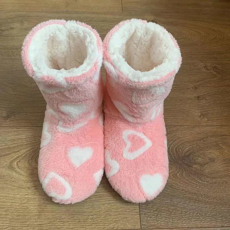 Gefütterte Hausstiefel Mit Rutschfester Sohle