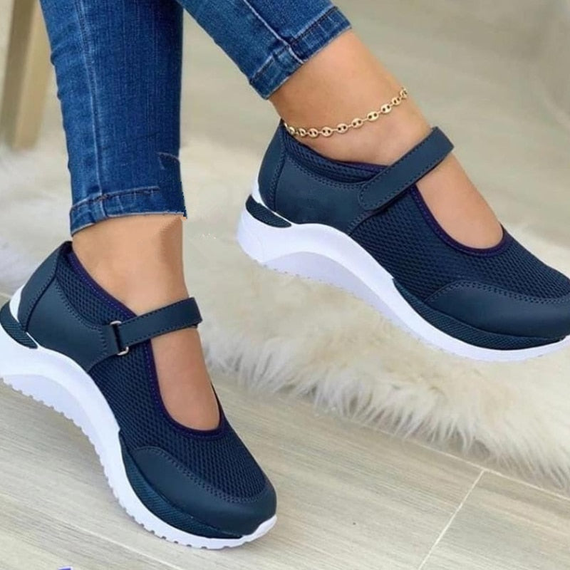 Leichte Atmungsaktive Orthopädische Damen Sneaker für den Alltag