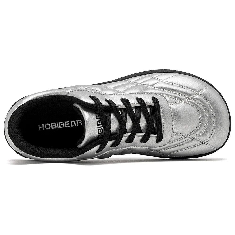 Damen Barfuß Sneaker zum Schnüren mit breiter Zehenbox