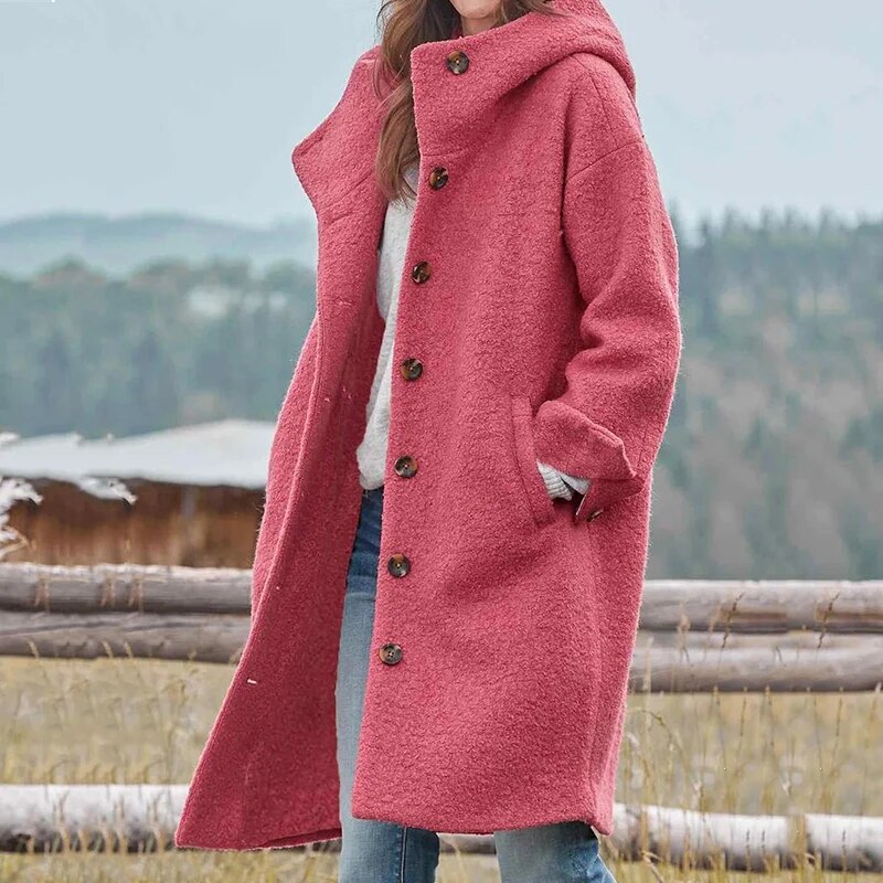 Gefütterte Winterjacke mit Bequemem Schnitt für Damen