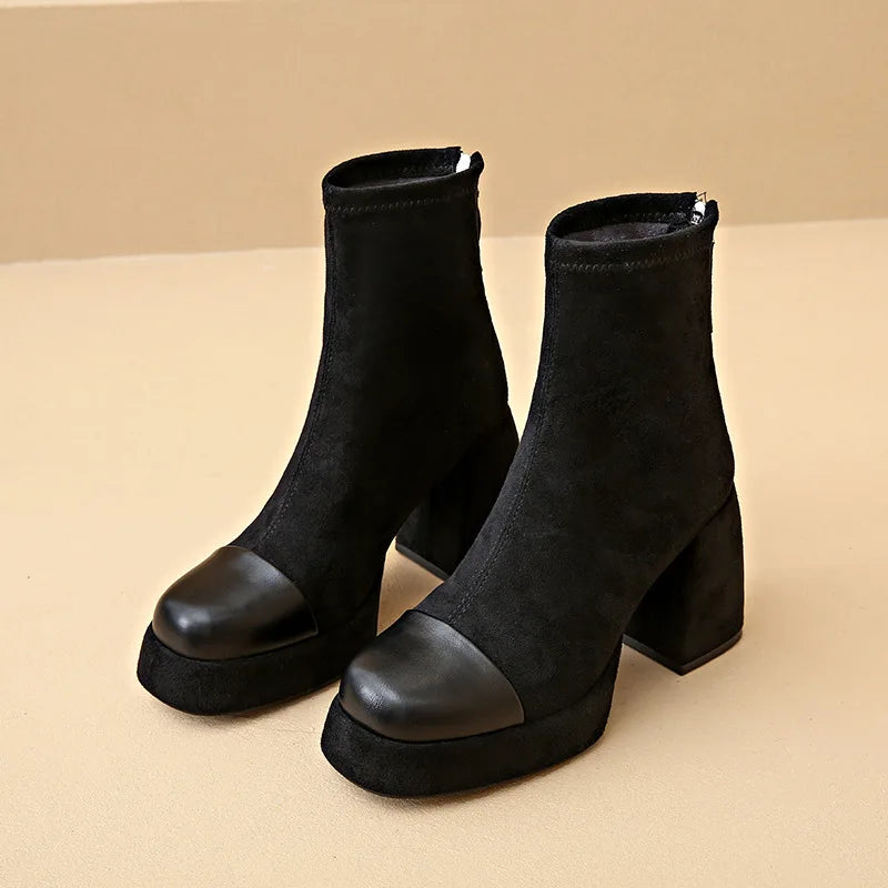 Bequeme Damen Stiefel mit weicher Sohle