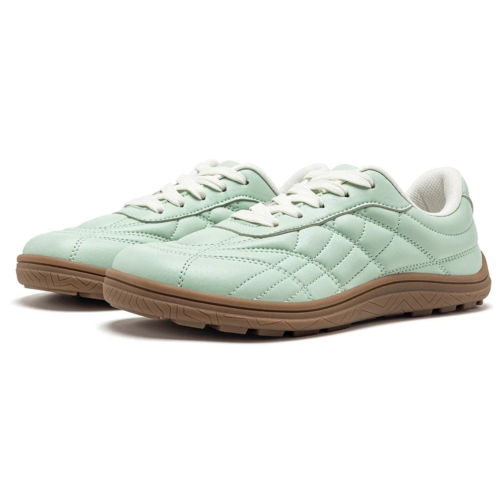 Damen Barfuß Sneaker zum Schnüren mit breiter Zehenbox