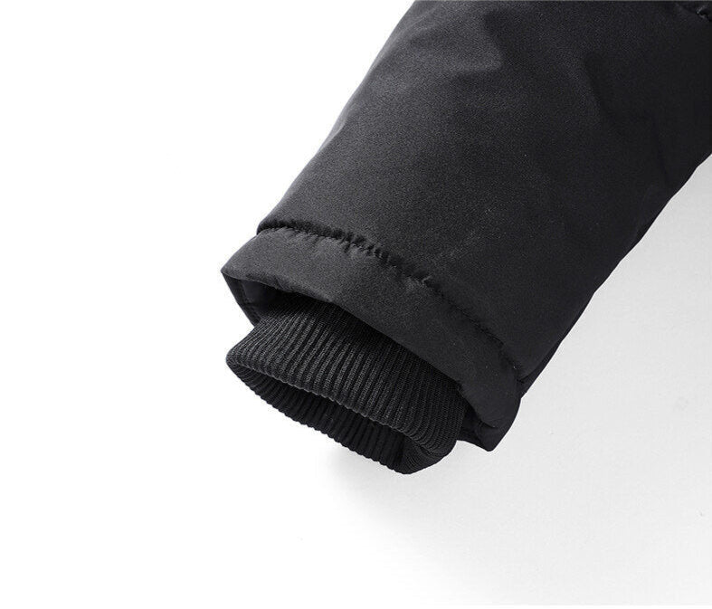 Herren Winterparka Mit Teddyfutter Und Kapuze