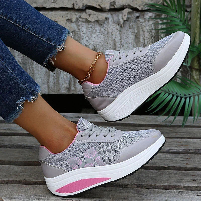 Gepolsterte Orthopädische Walking-Sneaker für Damen im Berufsalltag