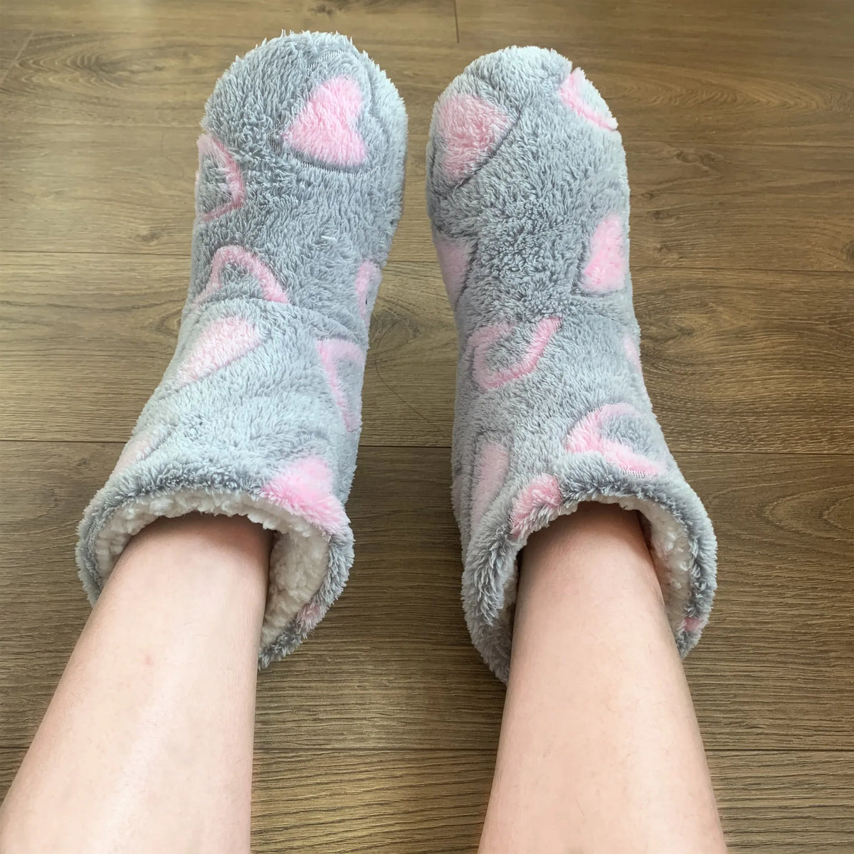 Gefütterte Hausstiefel Mit Rutschfester Sohle