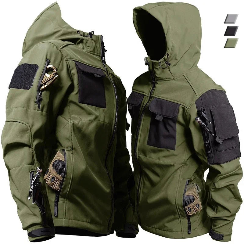 Wasserdichter Herren Thermoanzug mit Vielen Taschen