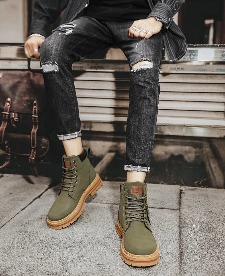 Wasserabweisende Herren Winterstiefel Mit Griffiger Sohle