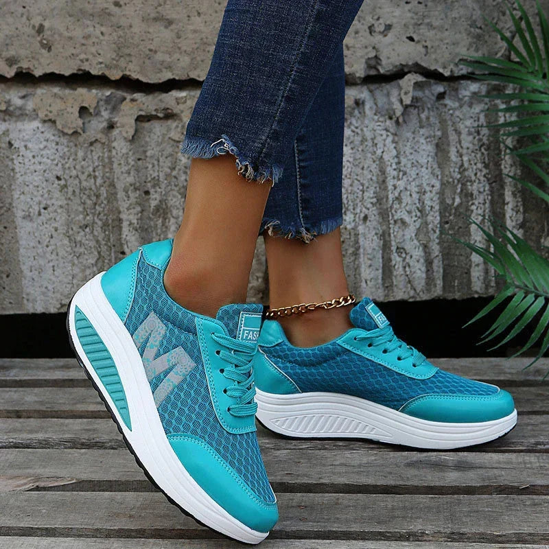 Gepolsterte Orthopädische Walking-Sneaker für Damen im Berufsalltag