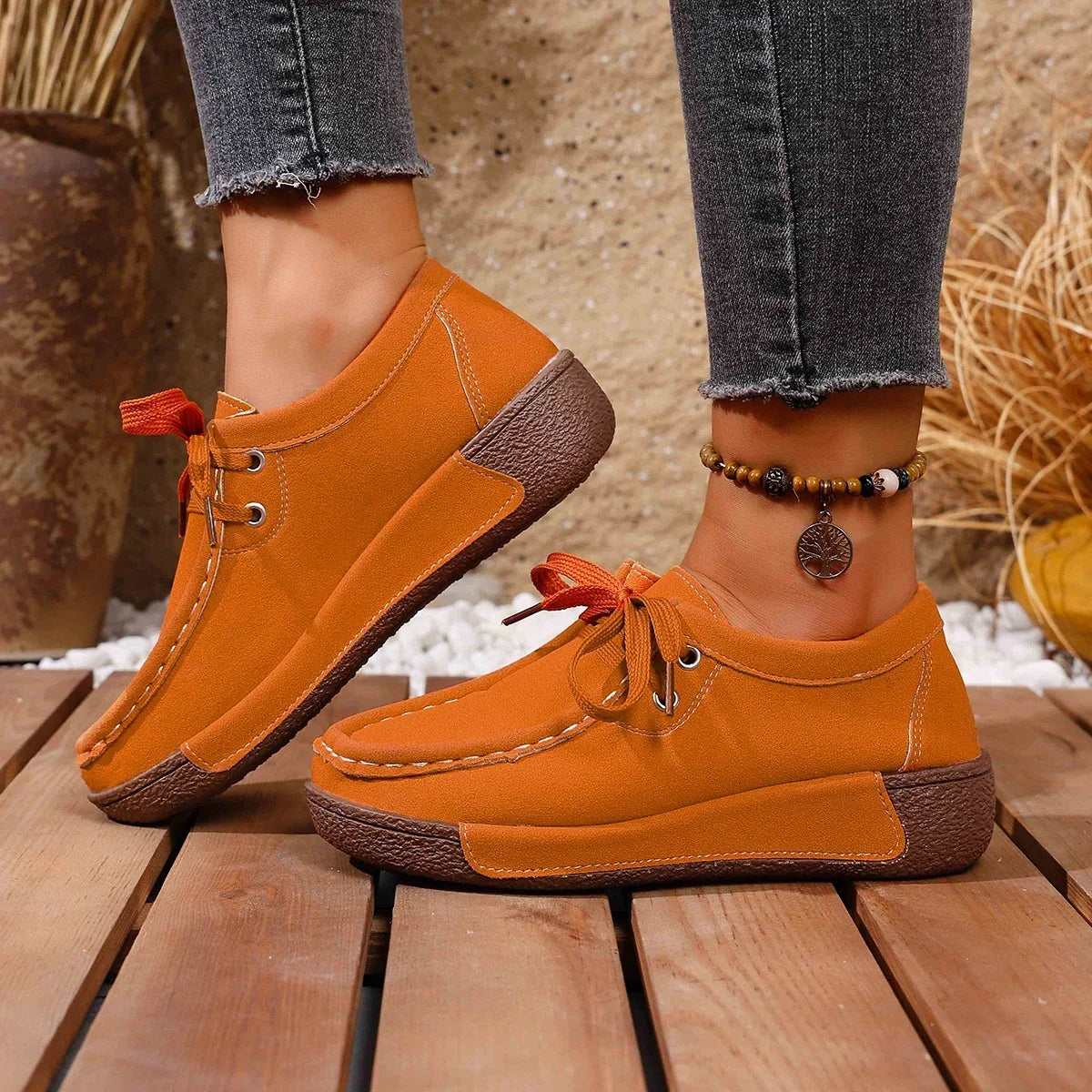 Orthopädische Damen Slip-On Komfortschuhe