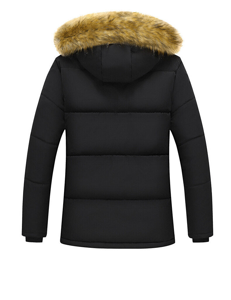 Herren Winterparka Mit Teddyfutter Und Kapuze