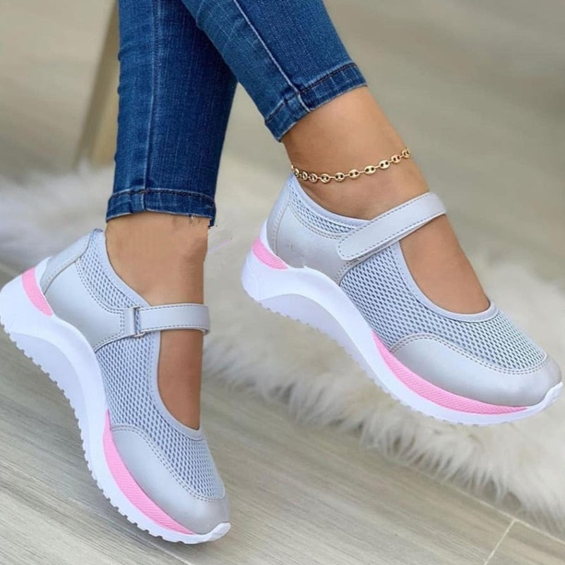Leichte Atmungsaktive Orthopädische Damen Sneaker für den Alltag