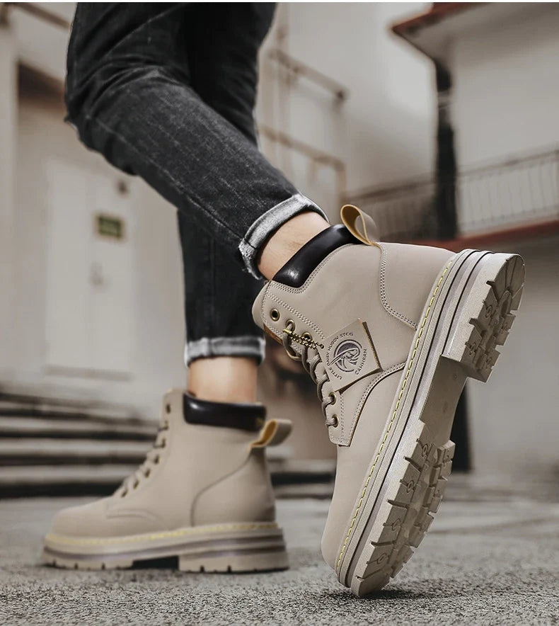 Wasserabweisende Herren Winterstiefel Mit Griffiger Sohle