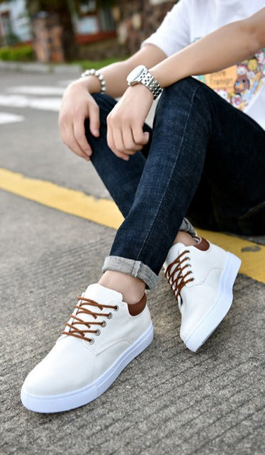 Herren Canvas Sneaker mit weißer Sohle